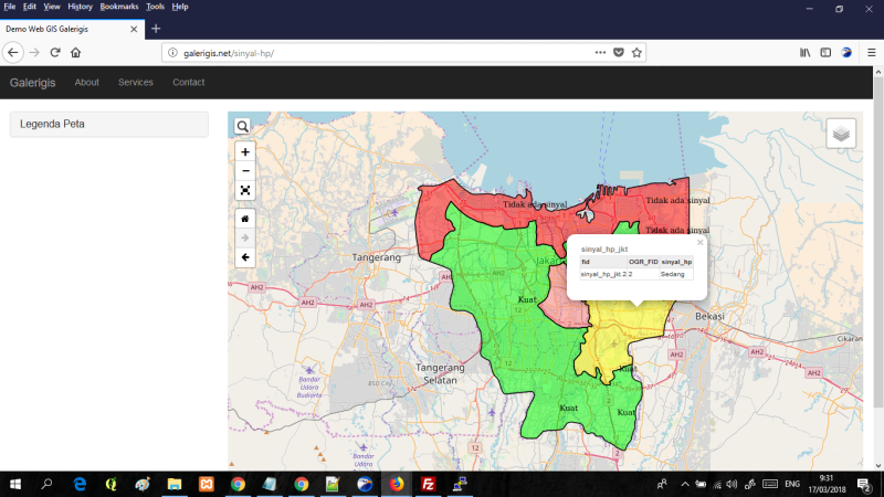 Pemanfaatan Teknologi Web GIS di bidang Telekomunikasi