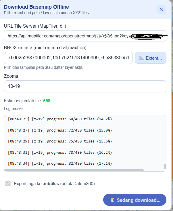 Account Dashboard GaleriGIS Pro