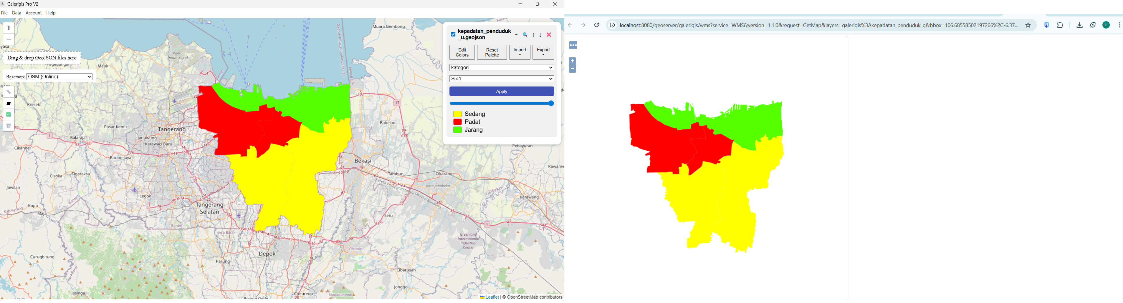 Perbandingan Galerigis vs GeoServer