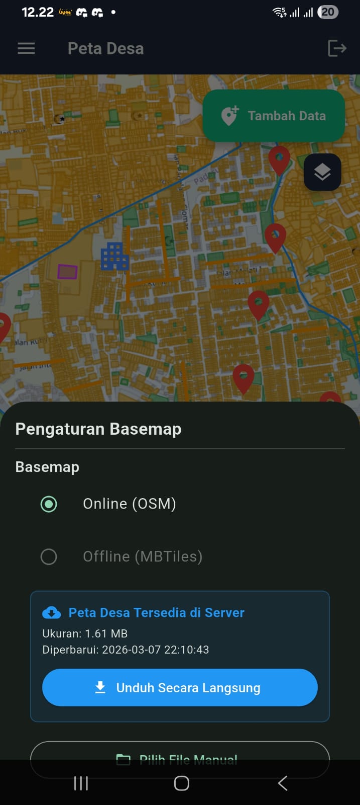 Download Basemap MBTiles Offline