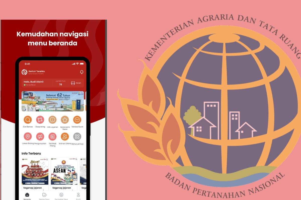 Cara cek peta bidang tanah online via aplikasi Sentuh Tanahku BPN