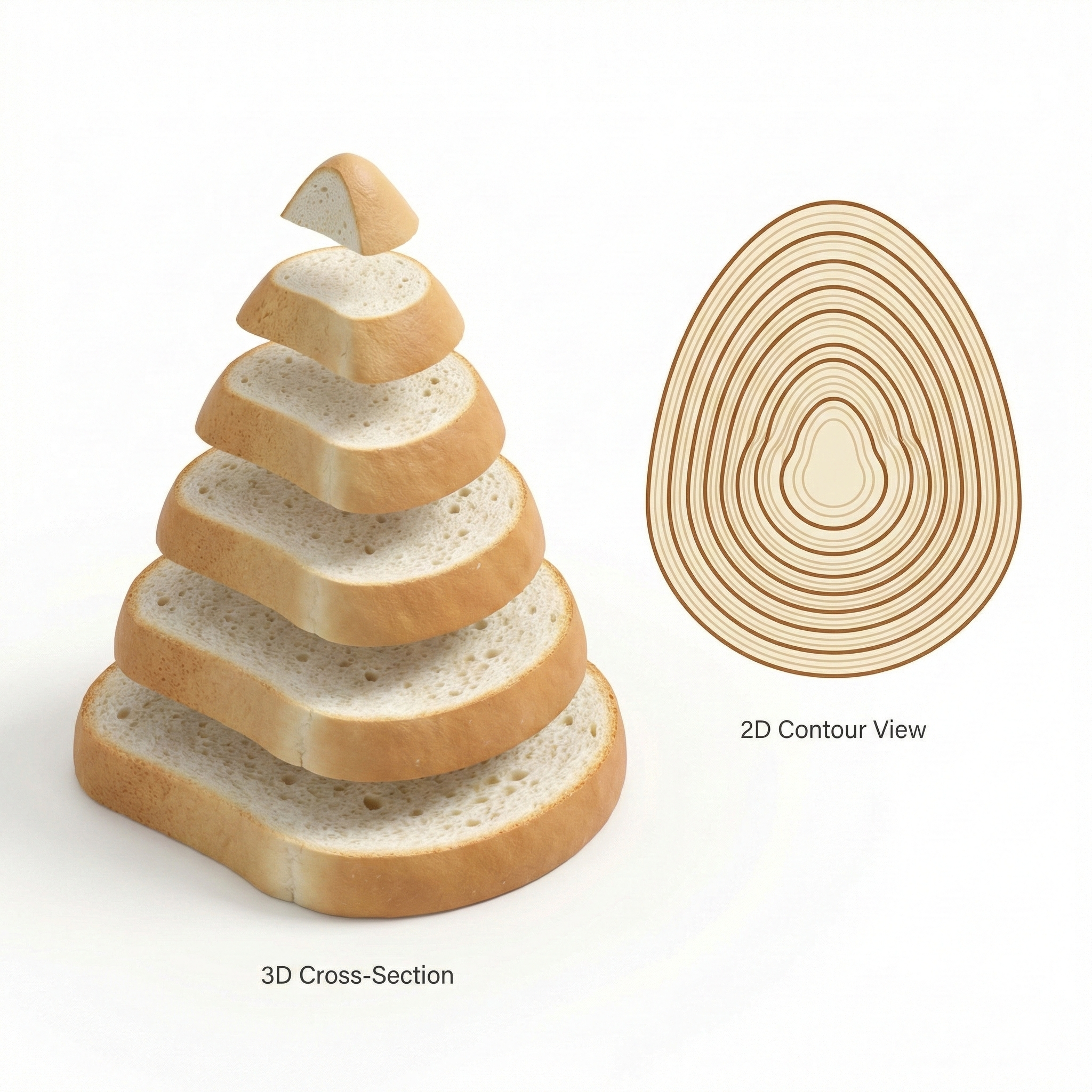 konsep roti tawar untuk kontur