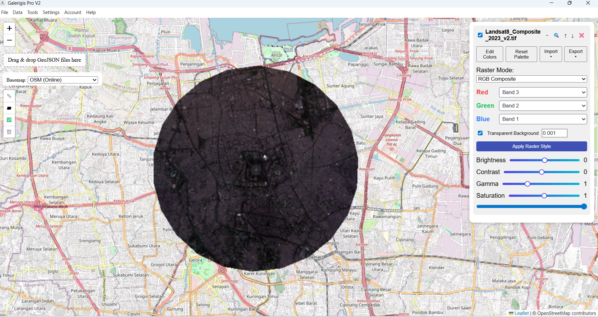 penginderaan jauh di galerigis pro