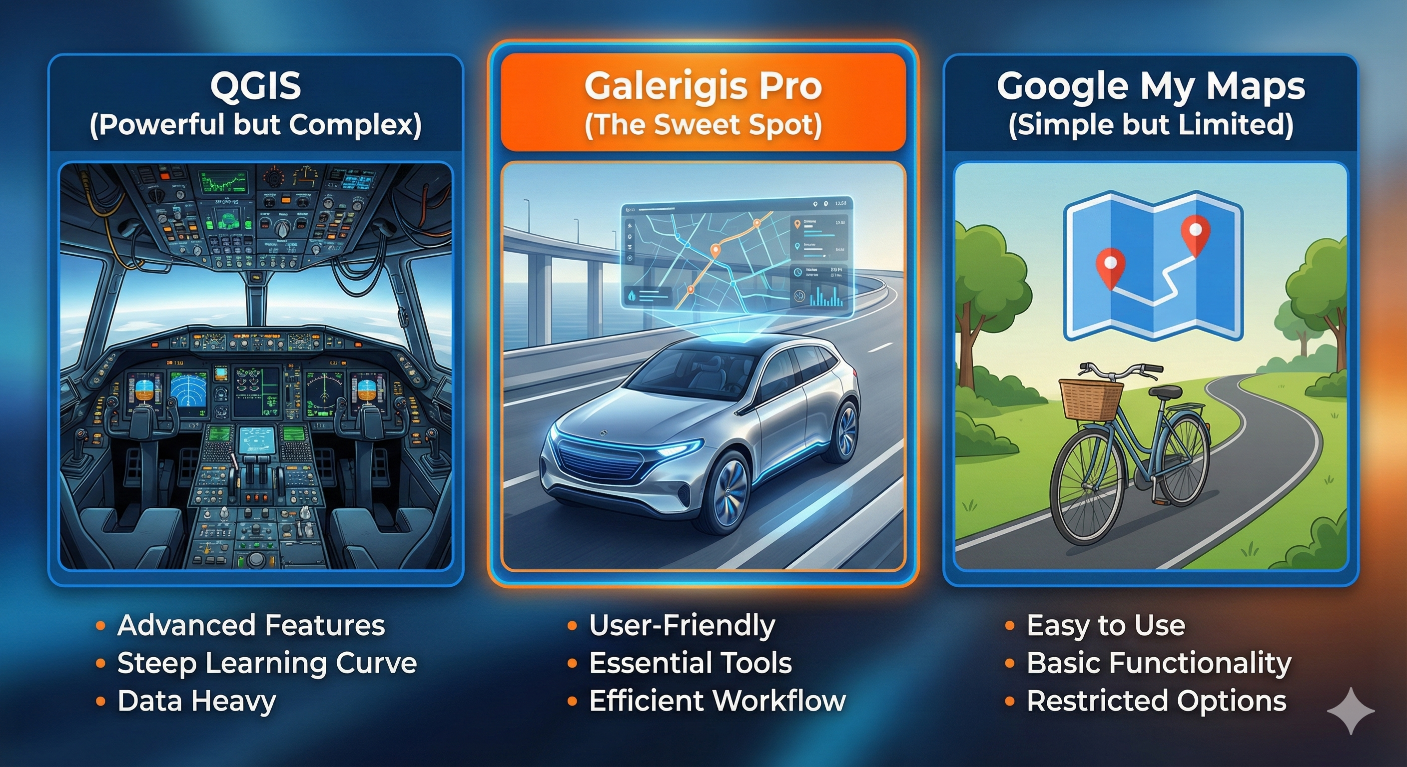 QGIS vs Google My Maps vs Galerigis: Mana yang Harus Anda Pilih? (Jebakan "Goldilocks" dalam Pemetaan)